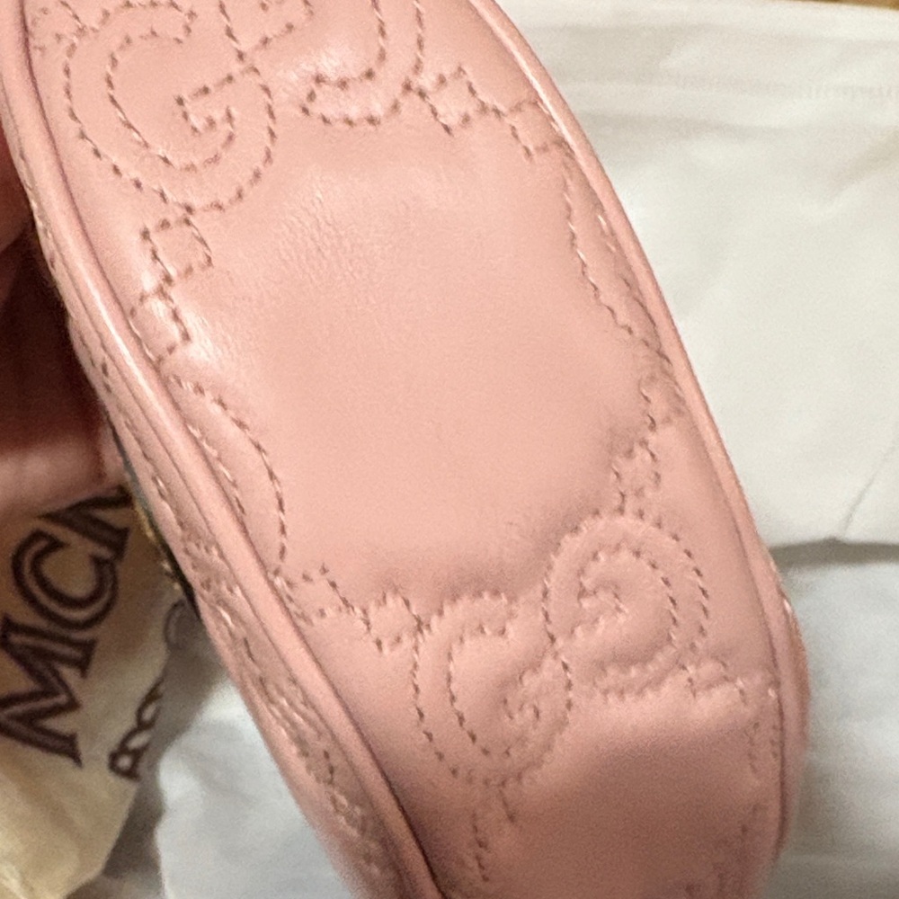 Gucci Light Pink Matalasse Mini Shoulder Bag View 4